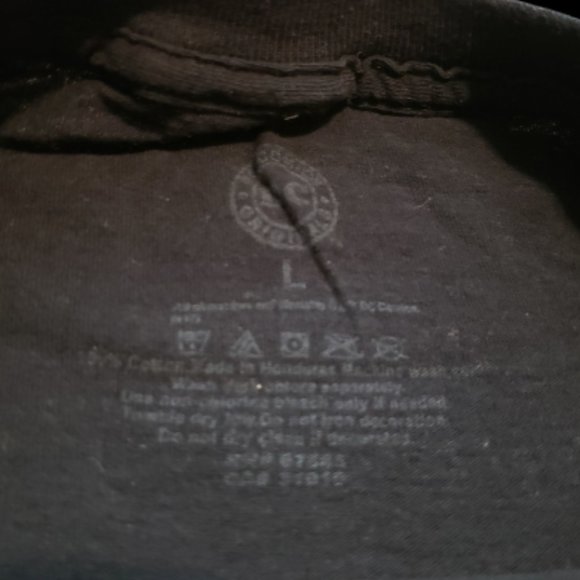 DC Comics Justice League T-Shirt Batman Flash Superman Black Men's L Pre-owned - Picture 4 of 6